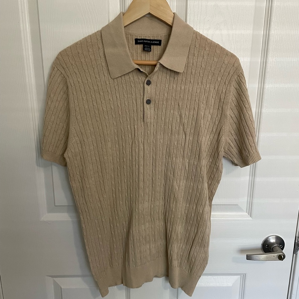 Saks Fifth Avenue Tan Polo